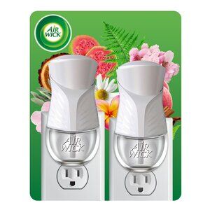 Air Wick Plug-In Scented Oil Air Freshener Warmer Devices, White, 2 Count